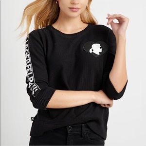 ‼️SOLD‼️ KARL HEART PATCH SWEATER